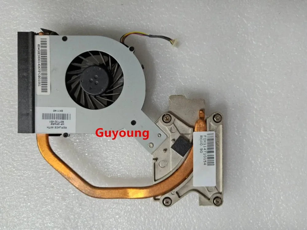 Cooler for HP ProBook 4520 4520S 4720 4720S cooling heatsink with fan radiator 607132-001 for INT UMA model