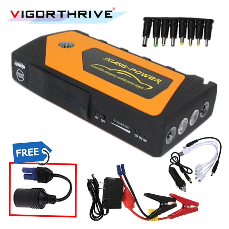 

Car Jump Starter Multi-Function For Car Battery Booster Output 12V Emergency Starting Device Power Bank Car Charger Portable