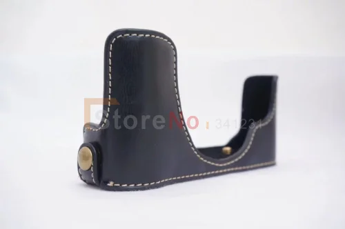 Camera Bag Case Leather Cover for Fujifilm X10 X20 Half Body With neck strap