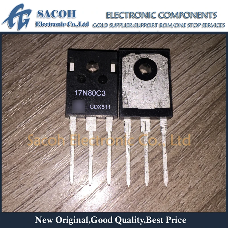 

New Original 2Pcs/Lot SPW17N80C3 17N80C3 OR SPP17N80C3 OR SPA17N80C3 17N80 TO-247 17A 800V Power MOSFET Transistor