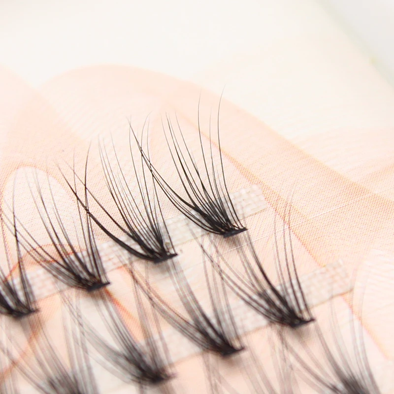Picture 5: Pro C Curl 0.07mm Fans 20Flares Cluster Lashes Premade Russian Volume Eyelash Extensions Natural False Individual Eye Lashes