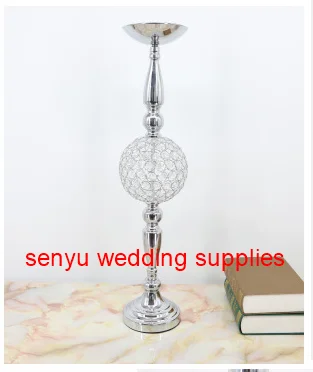 25 days sent order) Flower Vase Gold Column Stand Metal Road Lead Wedding Centerpiece Flower Rack For Party Decoration senyu32