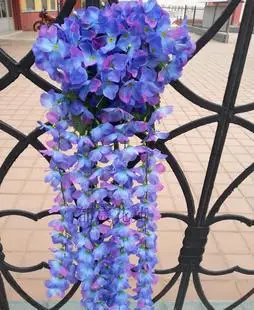 Simulation of hydrangea cane hanging wedding wedding decoration artificial flowers hydrangea flower rattan household cane