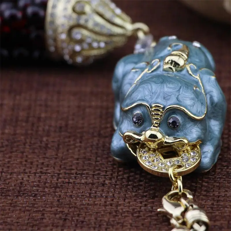 

LUNASBORE Mythical Wild Animal luckly Hanging Decorations Car Rearview Mirror Car-styling Pendant For BMW Mini VW Honda Polo