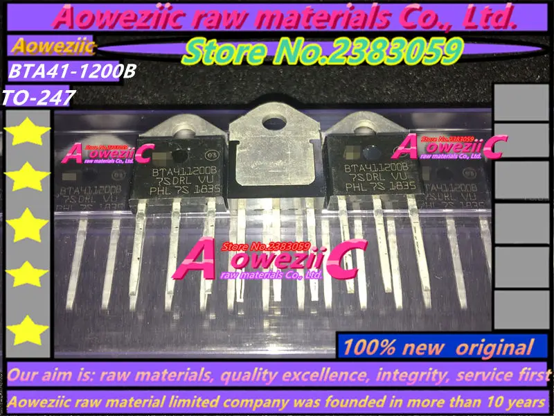 Aoweziic الصين الصانع BTA26-600BRG BTA26600B BTA41-700BRG BTA41700B BTA41-800BRG BTA41800B BTA41-1200BRG BTA411200B TO-247