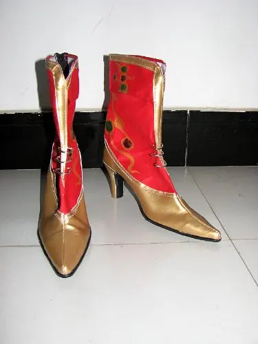 FF6 Terra Branford Shoes Cosplay Dissidia Final Fantasy Terra Branford Cosplay Boots High Heel Custom Made