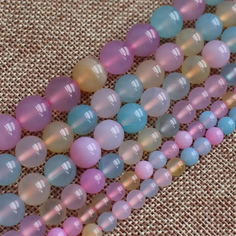 Wholesale Multi-color agates  Loose Beads 15inch , For DIY Jewelry Making !We provide mixed wholesale for all items!