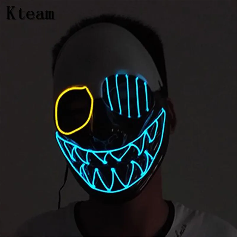 New Glowing Payday 2 Mask PVC The Heist Wolf/Hoxton cosplay halloween horror clown masquerade cosplay Carnaval Costume Kids Led