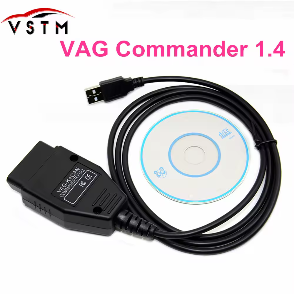 Cable de diagnóstico VAG K CAN COMMANDER completo, 1,4, can commander 1,4, OBD2, para VW Serial, Audi, Skoda, el más nuevo