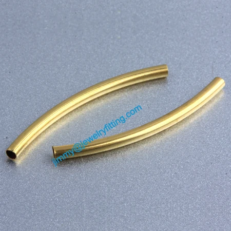 

Jewelry findings Brass metal tube beads spacer beads tube Beads for jewelry making 2*30*0.12mm