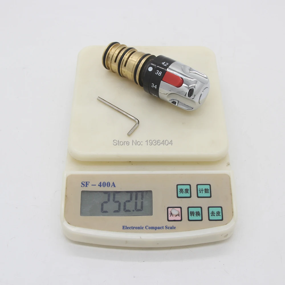 Newest Retail Brass Thermostatic Mixing Valve, Pipe Thermostat Valve, Control the Mixing Water Temperature H2