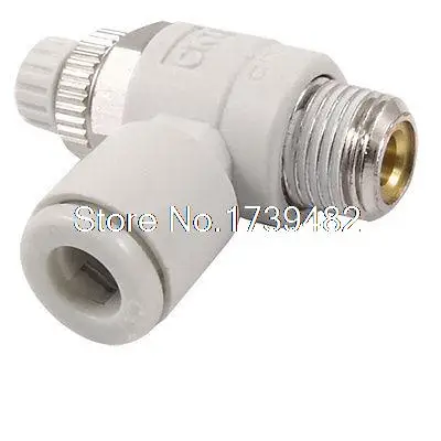 6mm OD Tube Quick Connector 10mm Male Thread Speed Control Air Valve Throttle