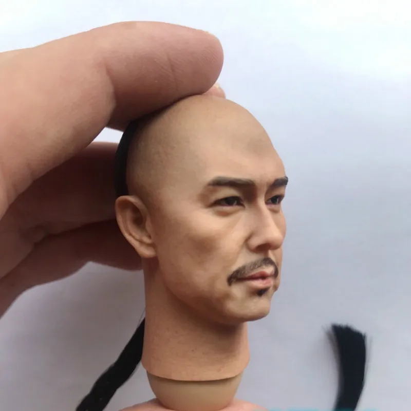 Zhang Tielin Head Sculpt 1/6 Scale Qing emperor Figure Model toy for 12inch action body doll