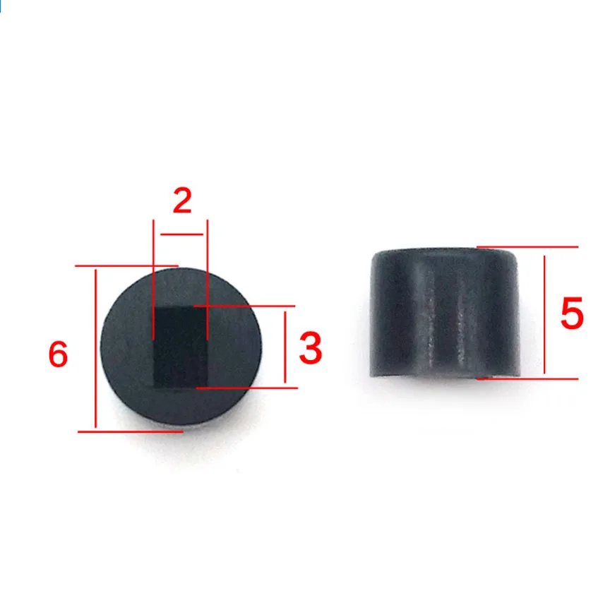 A28 Self-locking Switch Cap Size 6*5mm Key Cover Suit for 5.8/7/8/8.5 Self-locking Switch Keys Rectangle Hole 3x2mm (10pcs/lot)