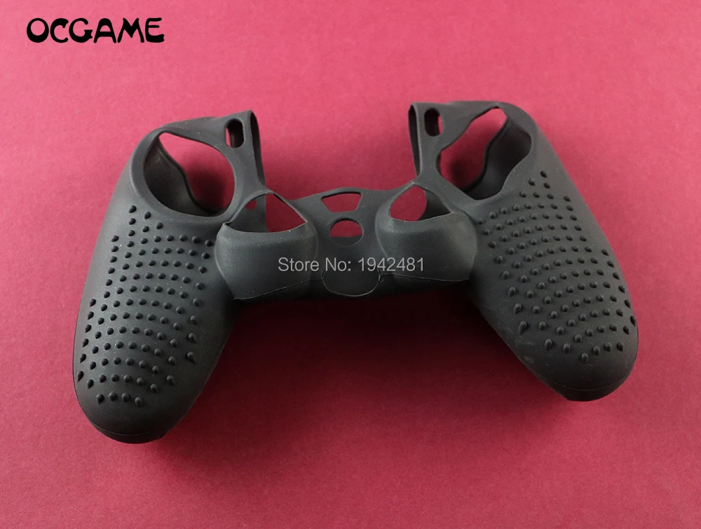 Étui de protection en silicone souple pour manette sans fil PS4, peau en caoutchouc, housse non ald, 3 pièces
