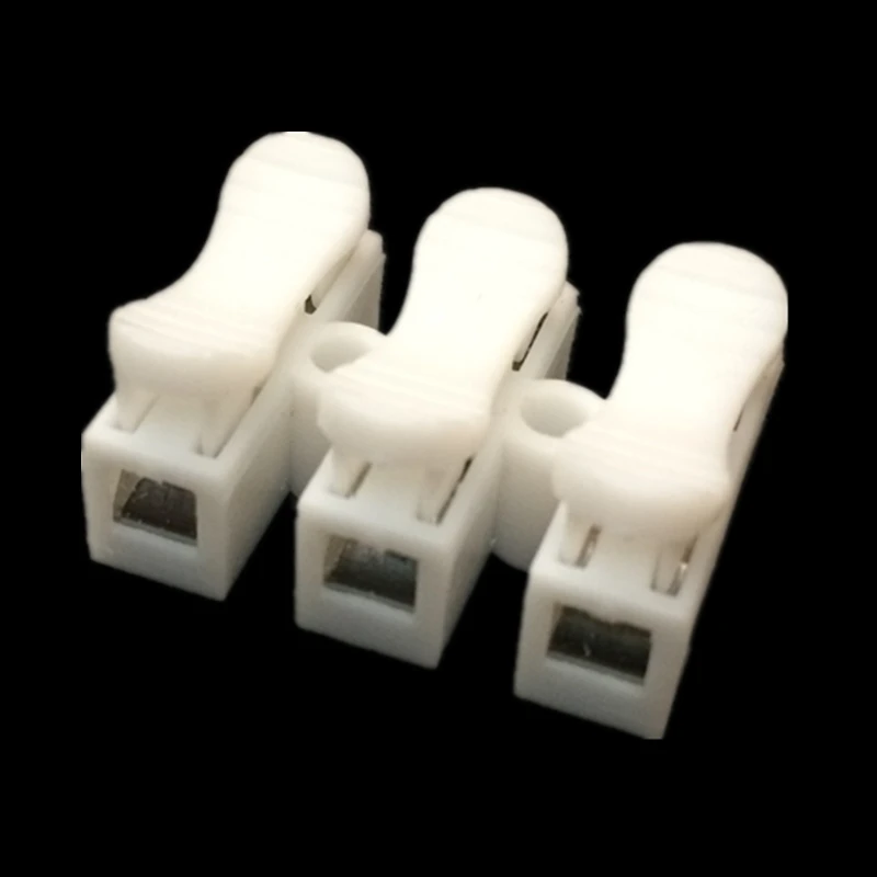 20 PCS Wire Terminal for Ceiling Lamp Easy Fit Spring Press Type Docking Quick Connector Cable Clamp Splice Retardant CH-2 CH-3