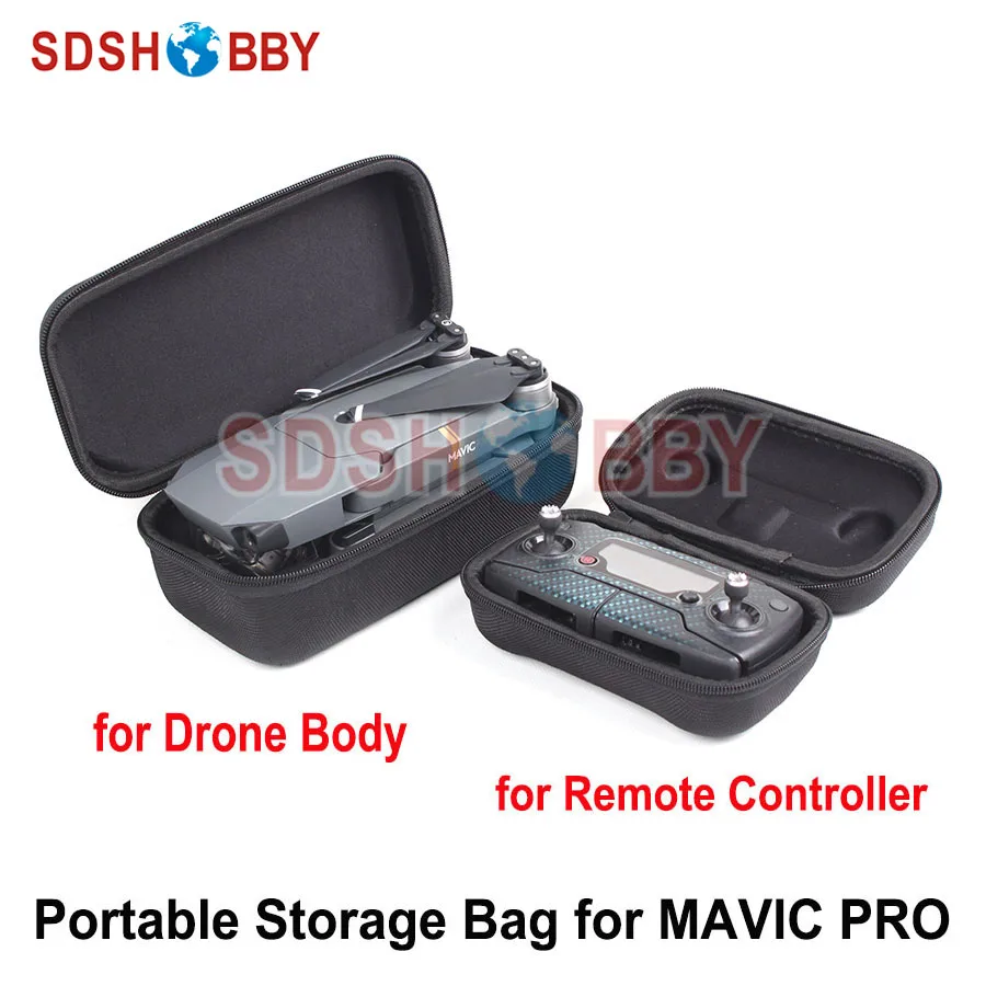 Portable Hardshell Storage Box Drone Body Housing Bag + Remote Controller Transmitter Protective Case for DJI MAVIC PRO