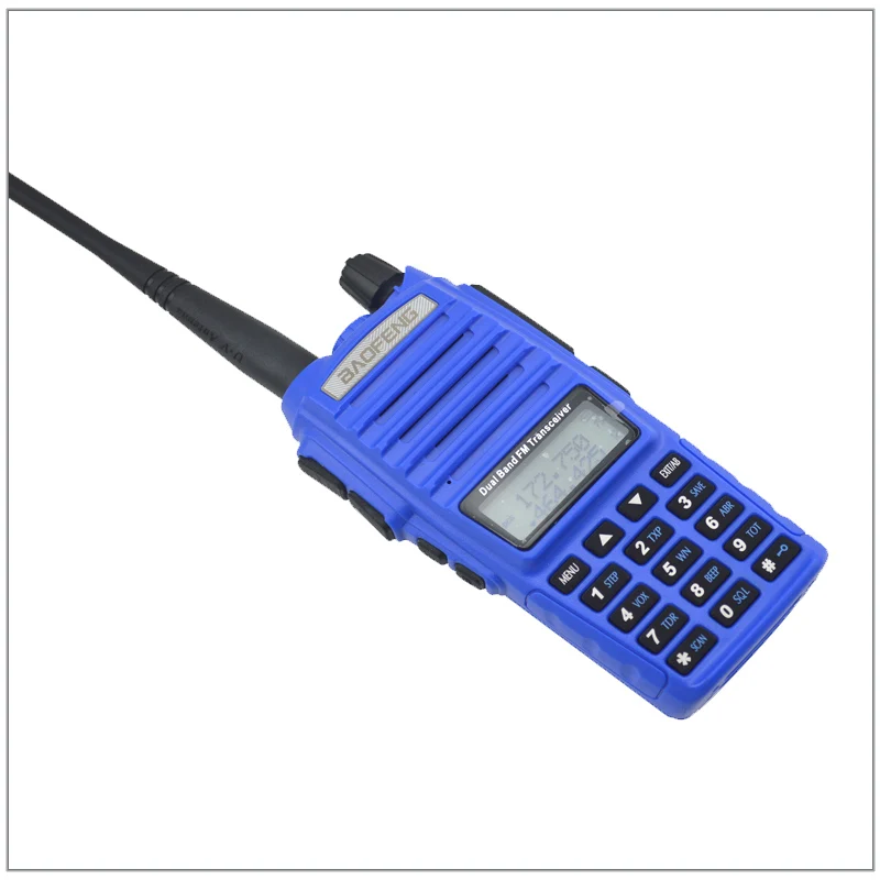 Portable Baofeng Radio UV-82 Walkie Talkie Color Blue Dual Band VHF/ UHF Ham Radio Transceiver Baofeng UV82 w/Free Earpiece