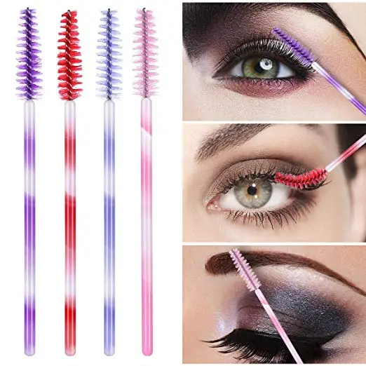 Fashion Eyelash Extension Brushes  Disposable Mascara Wands Applicator Lashes Tools 1000pcs/lot Colorful Handle 6 Colors