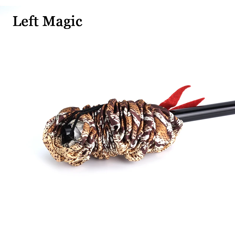 Snake Cane Stage Magic Tricks Wand To Snake - Cane Close Up Magic Tricks Professional Magician Stick To Snake Magic Props