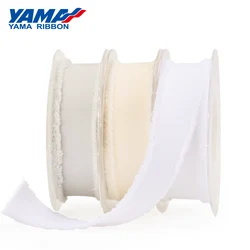 YAMA-Grosgrain Fringe Ribbon, Flower Decoration, Wedding Craft, DIY Gift, 16mm, 25mm, 38mm, 50Yards Per Roll