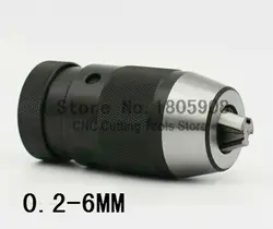 Taper B10, 0.2-6mm Medium-sized keyless drill chuck closefisted drill chuck, accuracy: less than 0.1mm