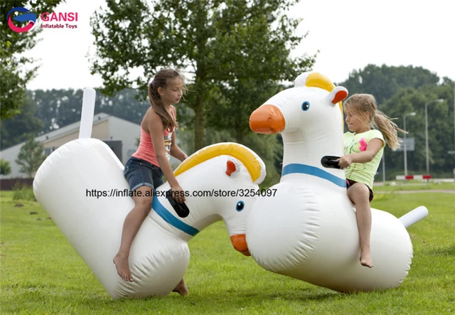 Inflatable Pony Hops Bounce Derby Horse For Adult And Kid Riding Sports Game For Sale AliExpress