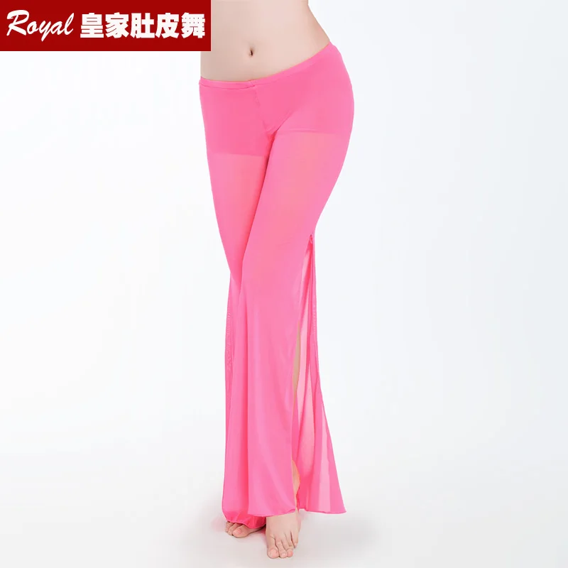 Practice clothes bellydancing pants belly dance costume gauze leggings 7 colors -9011 Bilateral open mesh pants dance clothes