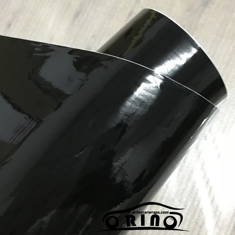 High Quality Black Glossy Vinyl Film Gloss Black Wrap Bubble Free Car Wrapping 50CMX100/150/200/300/500CM