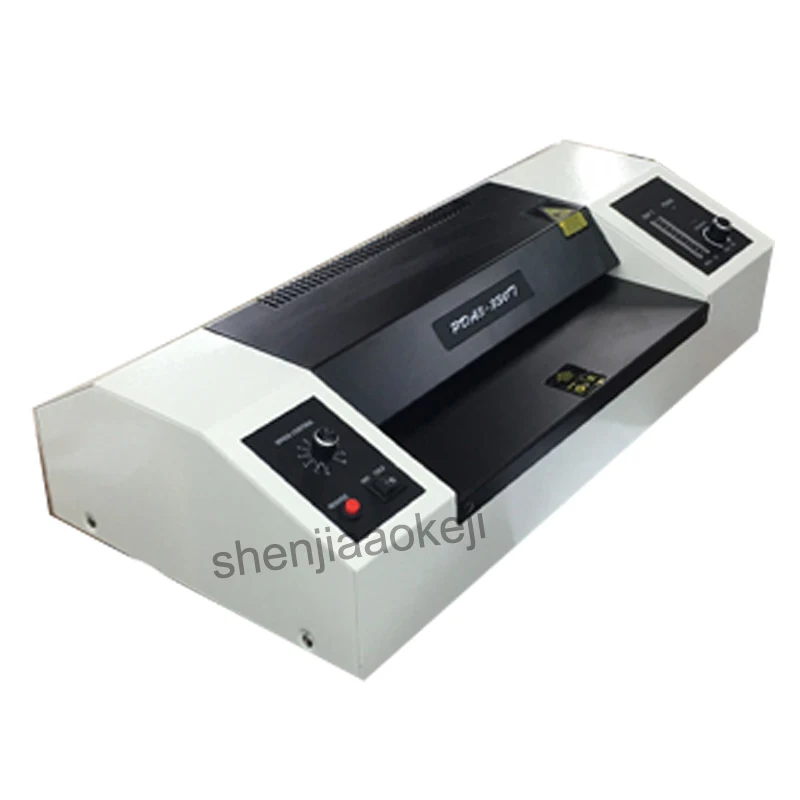 220v 620w Speed-adjusting Laminator 330T Four roller Laminator slice heating photo laminating machine paper sealing machine 1pc