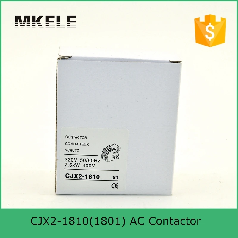 CJX2-1810 AC Contator 18A Switches Tensão 380 V 220 V 110 V 36 V 24 V Montado Em Trilho Din