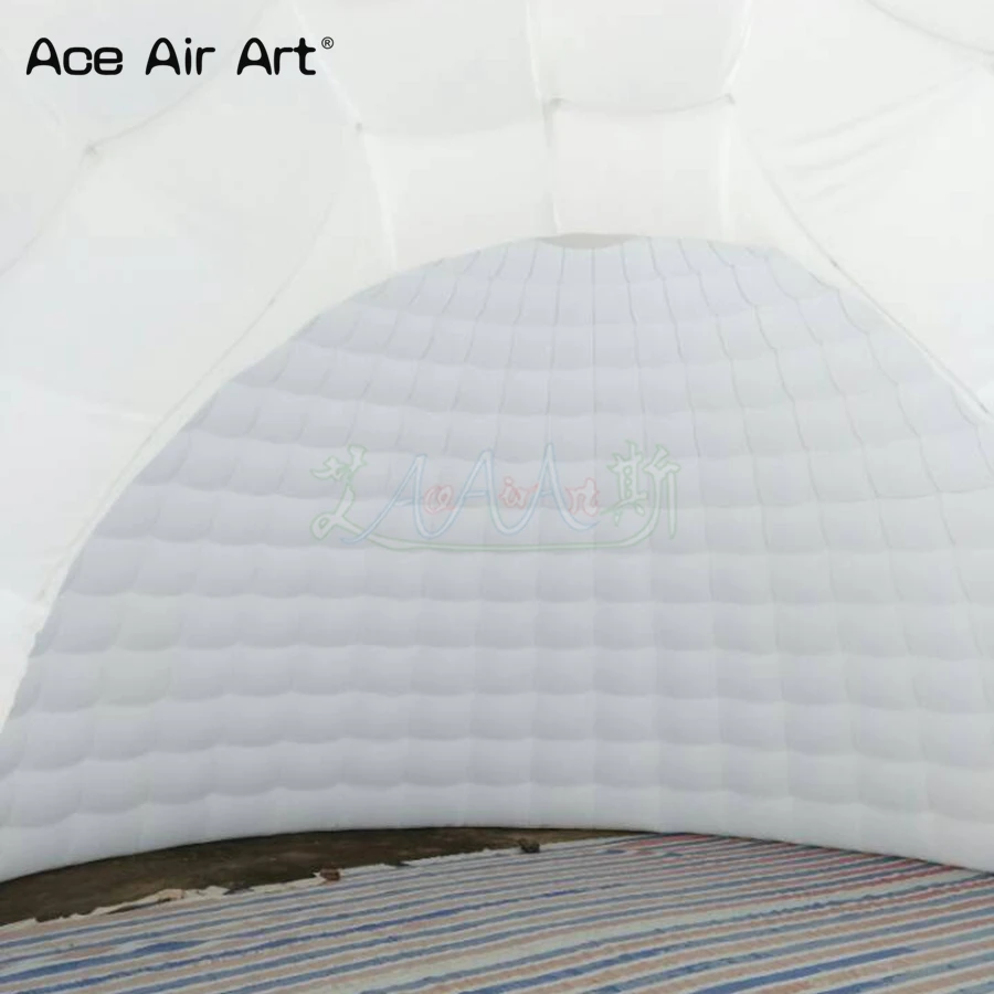 8m Giant White Inflatable Igloo Tent Air Dome Model Marquee for Display