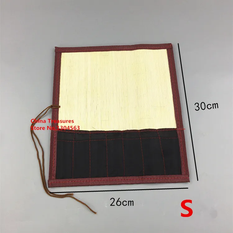 Chinesischer Pinsels tift halter Bambus bürsten rolle