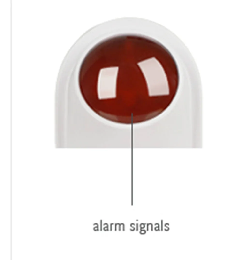 Anti-Fire Wired Strobe Siren Shine Light And Sound Alarm Siren For Burglar Alarm System