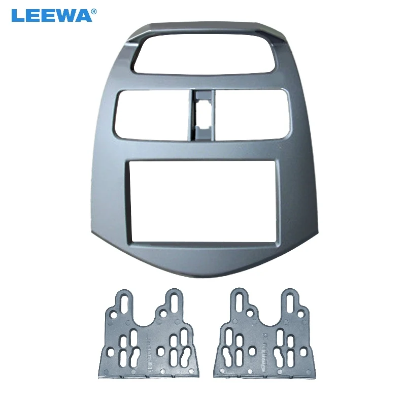 LEEWA Car 2Din Refitting Stereo Radio Fascia Frame For Chevrolet Spark Daewoo Matiz Holden Barina Dash Panel Frame Mount