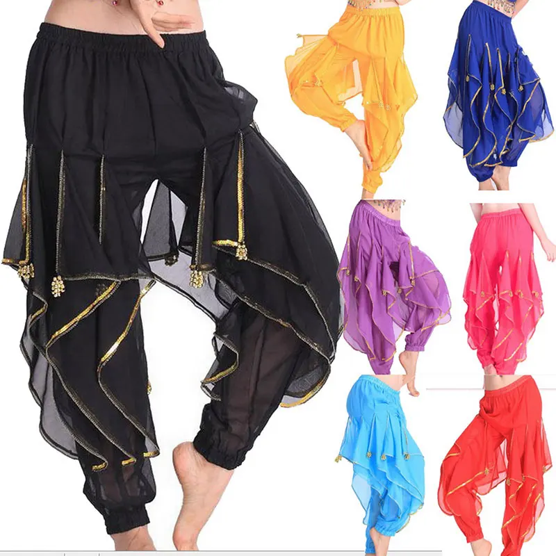 

Egypt Bollywood 8 Colors Belly Dancing Skirts Swing Skirt Belly Dance Pants Professional Costume India Belly Dance Pant