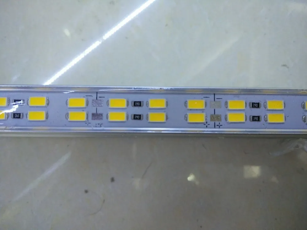 50pcs*50cm Factory Wholesale IP68 waterproof,Double row DC12V 72/84 SMD5630 5730 LED Hard Rigid LED Strip Bar Light,outdoor used