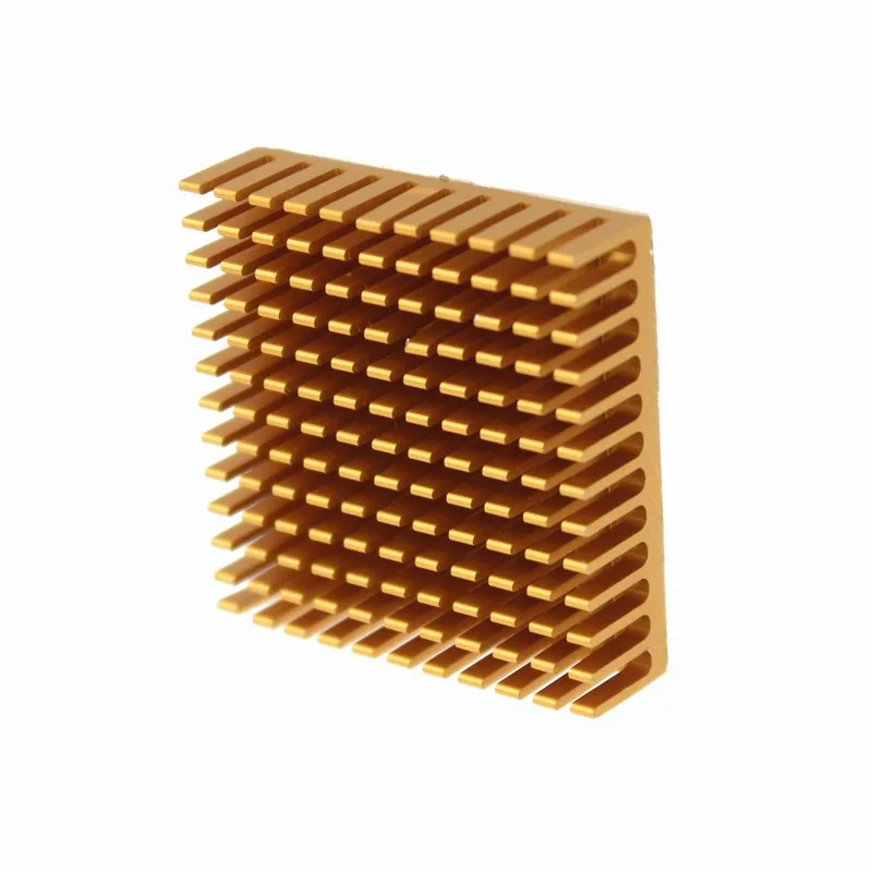 1000Pieces Wholesale Golden Aluminum 40X40X11mm Heatsink For MK7 MK8 MK9 Extruder