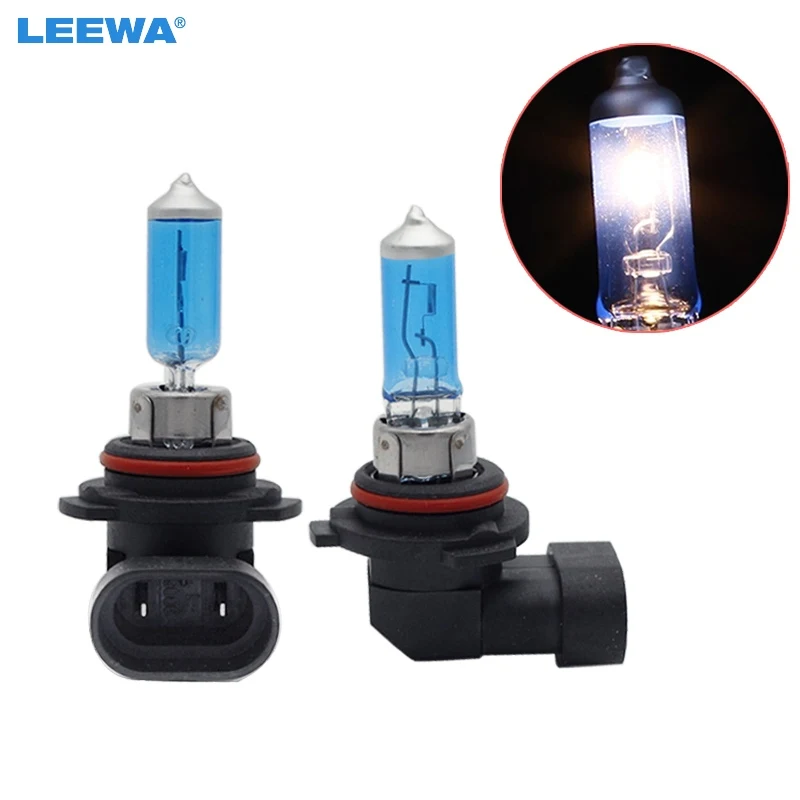 LEEWA 100pcs White 9006 HB4 12V 55W/100W Car FogLights HalogenBulb Headlights Lamp Car Headlight Bulbs #CA2139