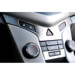 Stainless Steel Car Interior Front Central Console Panel Decoration Trim Styling Car-covers For Chevrolet Cruze 2009-2014