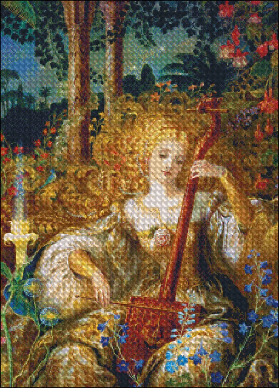 Needlework for embroidery DIY French DMC High Quality - Counted Cross Stitch Kit 14 ct Oil painting - Song for the Basilisk