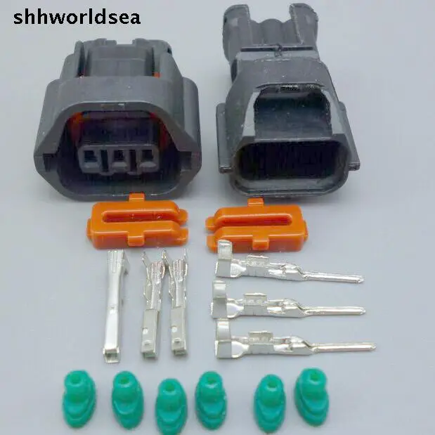 Shhworldsea 3 pin Auto Waterproof Electrical connector Car Sensor Plug Socket pieces sensor plug  7283-8730-30 7182-8730-30