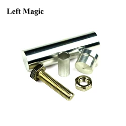 1 set Escape Screw Brass Bolt Off Nut Box Magic Tricks Stage Magic Trick Fun Close-up Magic Toys Easy to Play E3100