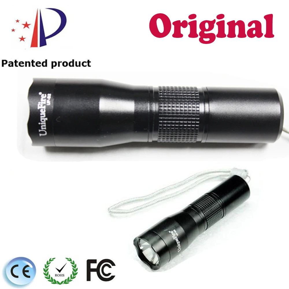 UniqueFire  U2 Led Mini Flashlight UF-S2 1200LM 5 Modes Lamp Torch For 1*16340/1*CR123A Rechargeable Battery