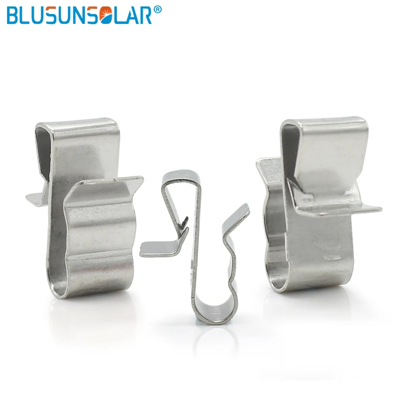 

100 pcs/lot High quality Solar PV Cable Clips , Stainless Steel Wire Cable Clamp XJ0210