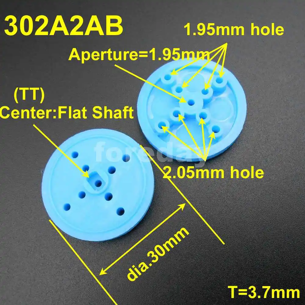 

100PCS X DIY Pulley Plastic Gears Toy Wheels Concave Dia.30mm TH=4mm Aperture: 2MM ( 1.95mm ) Blue Pulleys 100PCS/LOT *FD356X100