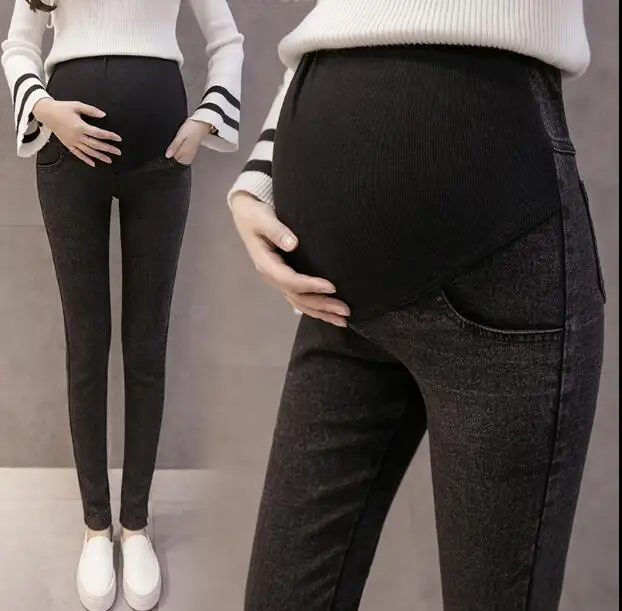 Plus Size Maternity Jeans Skinny Belly Care Pants for Pregnant Women Maternity Trouers for Pregnancy Pregnant Clothes 2018 New