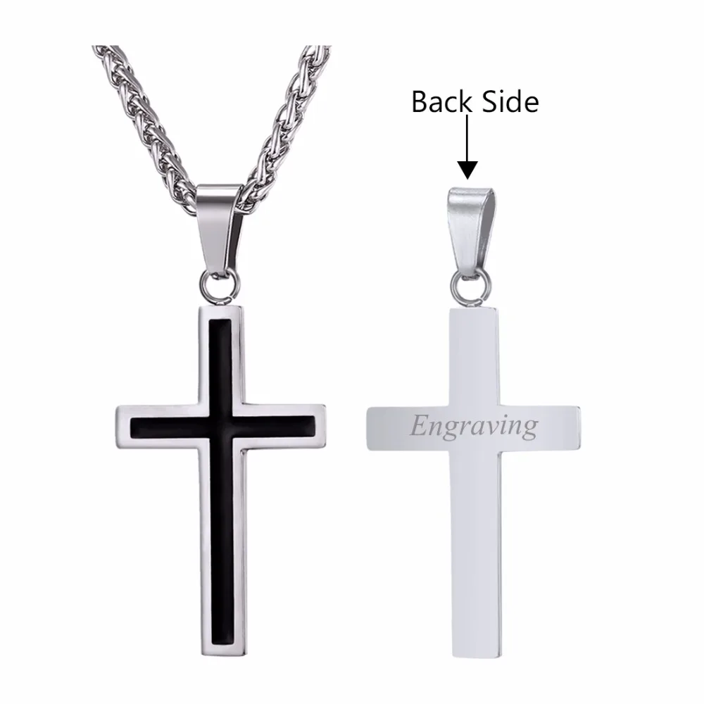 Starlord Cross Necklace & Pendant Christian Jewelry Wholesale 316L Stainless Steel Gold Personalized Cross Necklace Men GP952