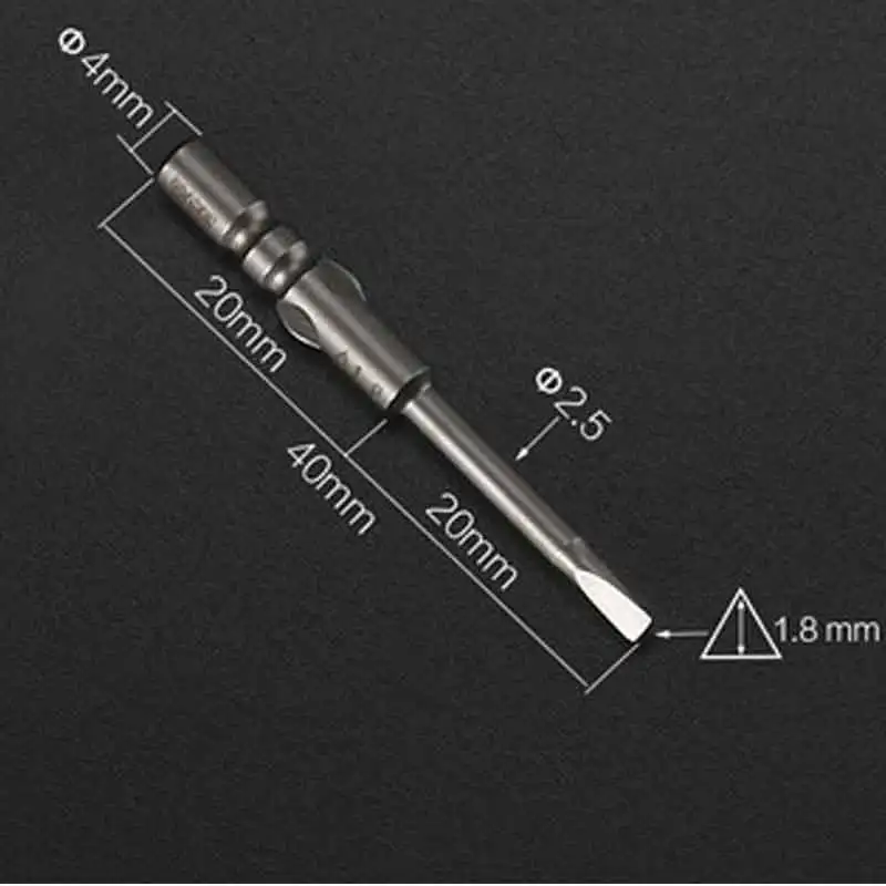 4 Stücke Magnetische Dreieck Schraubendreher Bohrer 800 4mm Round Shank Elektrische Treiber Bits Handwerkzeuge