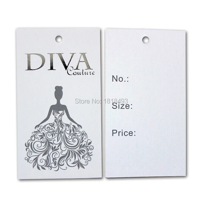 Free shipping customized clothing wedding dress hang tag/swing tags/garment printed tags/clothing labels